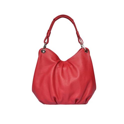 Guzini 6421 Women's Genuine Leather Shoulder Bag - Red - 4