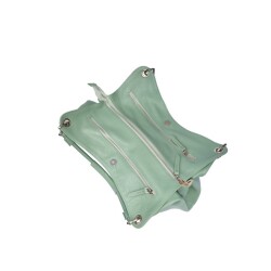 Guzini 6421 Women's Genuine Leather Shoulder Bag - Sea Green - 2