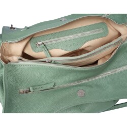 Guzini 6421 Women's Genuine Leather Shoulder Bag - Sea Green - 3
