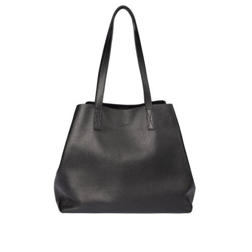 Guzini 7935 Women's Genuine Leather Shoulder Bag - Black - 1