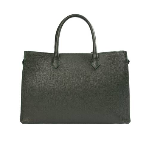 حقيبة يد نسائية من الجلد الطبيعي من جوزيني 8101 - أخضر داكن - 3