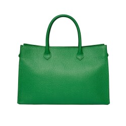 Guzini 8101 Women's Genuine Leather Handbag - Green - 2