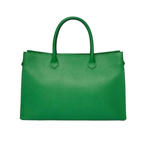 Guzini 8101 Women's Genuine Leather Handbag - Green - 2