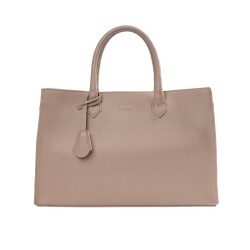 Guzini 8101 Women's Genuine Leather Handbag - Sand - Guzini