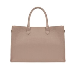 Guzini 8101 Women's Genuine Leather Handbag - Sand - 2