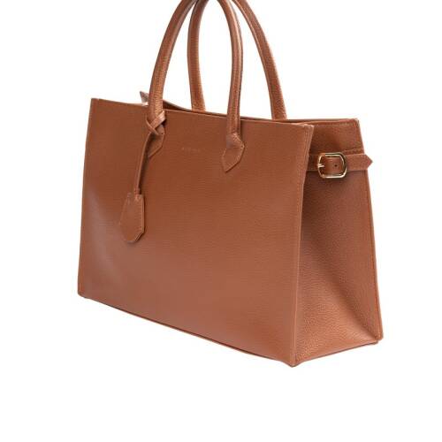 حقيبة يد نسائية من الجلد الطبيعي من جوزيني 8101 - بني فاتح - 3