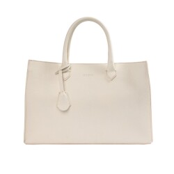 Guzini 8101 Women's Genuine Leather Handbag - White - Guzini
