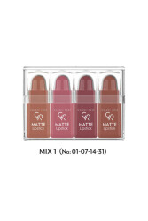 Matte Lipstick Mini - MIX 1 - Golden Rose