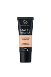 Matte Perfection Full Coverage Foundation - Cool 01 - High-Cooling Matte Foundation 35 ml - Golden Rose