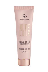 Nude Look Radiant Tinted Moisturiser - 02 Medium Tint - Tinted Moisturizer for a Bright and Radiant Look 32 ml - Golden Rose