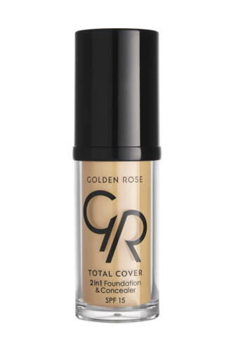 Total Cover 2in1 Foundation & Concealer - 15 Warm Sand - 2-in-1 Foundation and Concealer 30 ml - 1