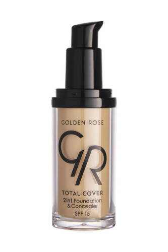Total Cover 2in1 Foundation & Concealer - 21 Light Yellow Beige - 2-in-1 Foundation and Concealer 30 ml - 2