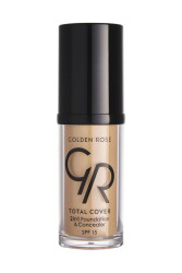 Total Cover 2in1 Foundation & Concealer - 22 Natural Beige - 2-in-1 Foundation and Concealer 30 ml - Golden Rose